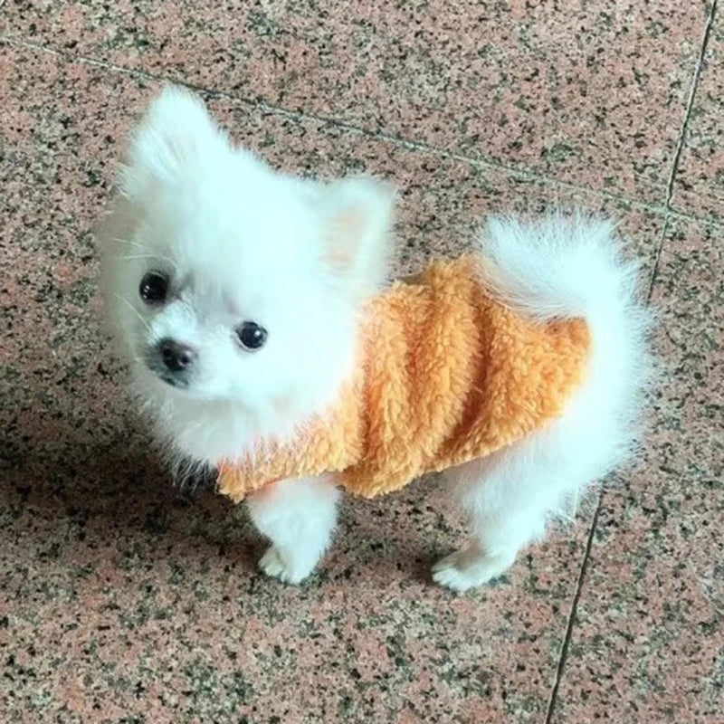 Cute Printed Dog Sweater Winter Warm Fleece Pet Pullover