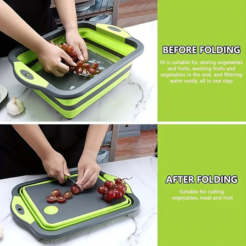 Foldable Portable Wash Basin With Sink And Storage Tray