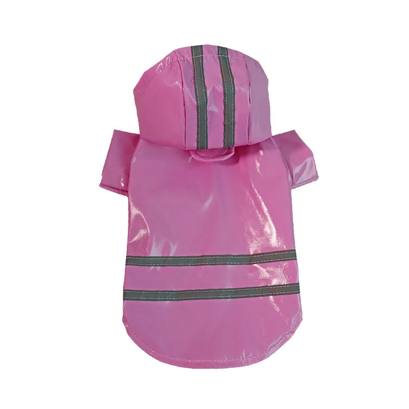 Waterproof Reflective Dog Raincoat With Hood For Outdoor Protection