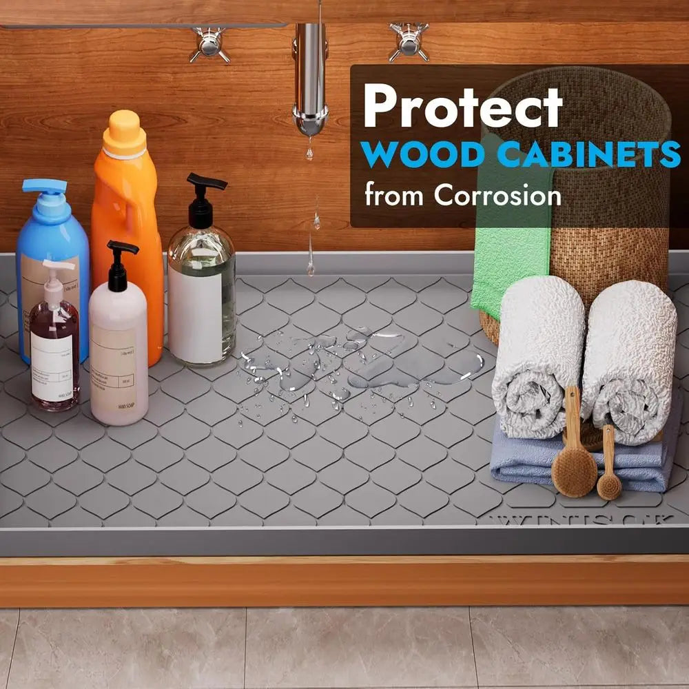 Premium Under Sink Silicone Mat Waterproof Leak Protection