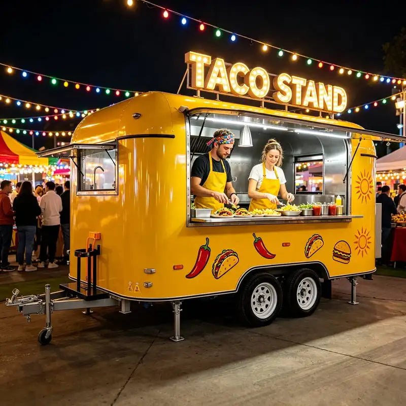 Commercial Mobile Food Trailer With Custom Kitchen For Ice Cream