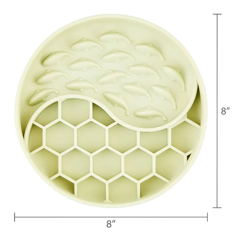 Silicone Slow Feeder Bowl For Pets With Interactive Mealtime Design
