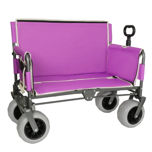 Three In One Folding Wagon With Bench Seat And Storage