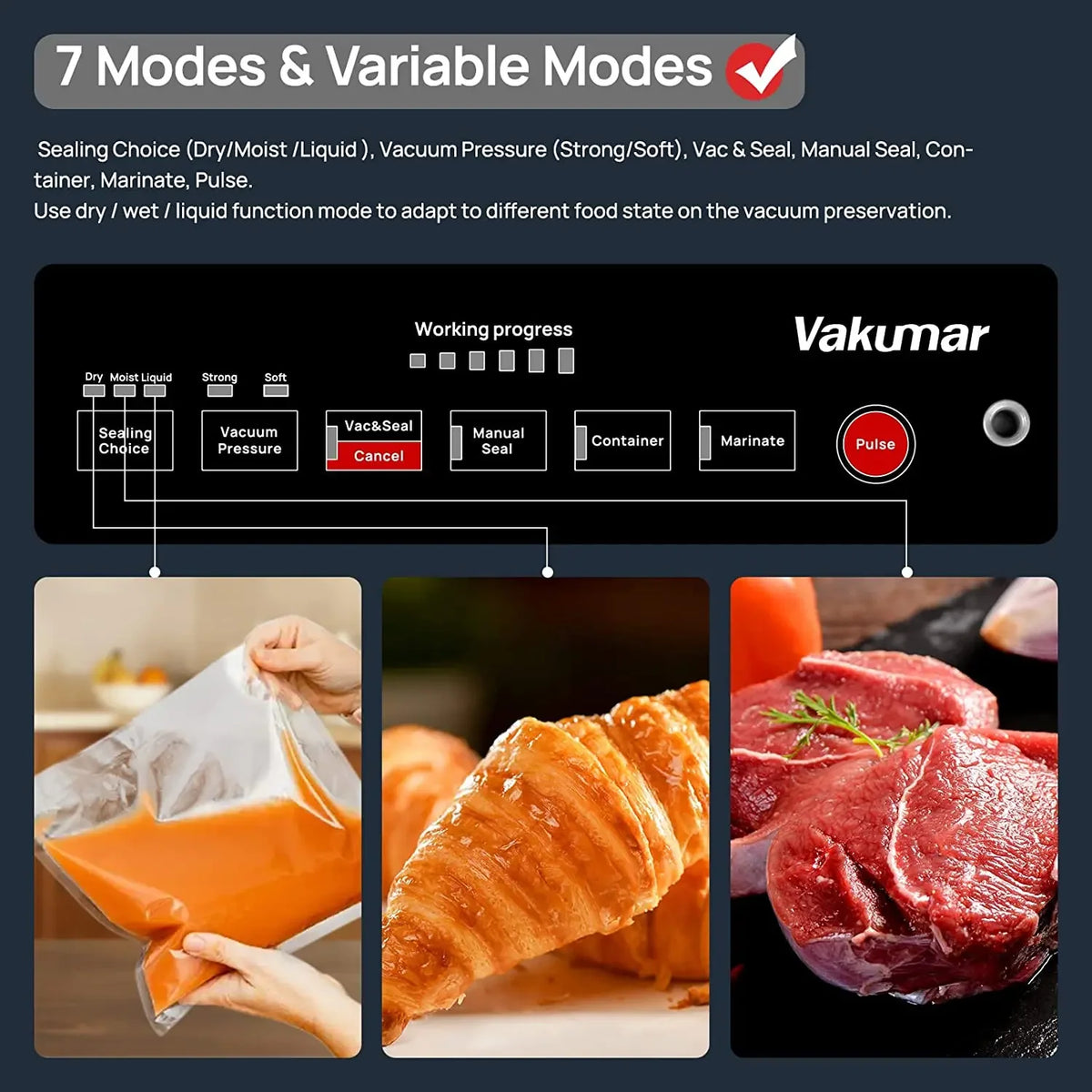 Vakumar Automatic Food Vacuum Sealer For Commercial And Home Use