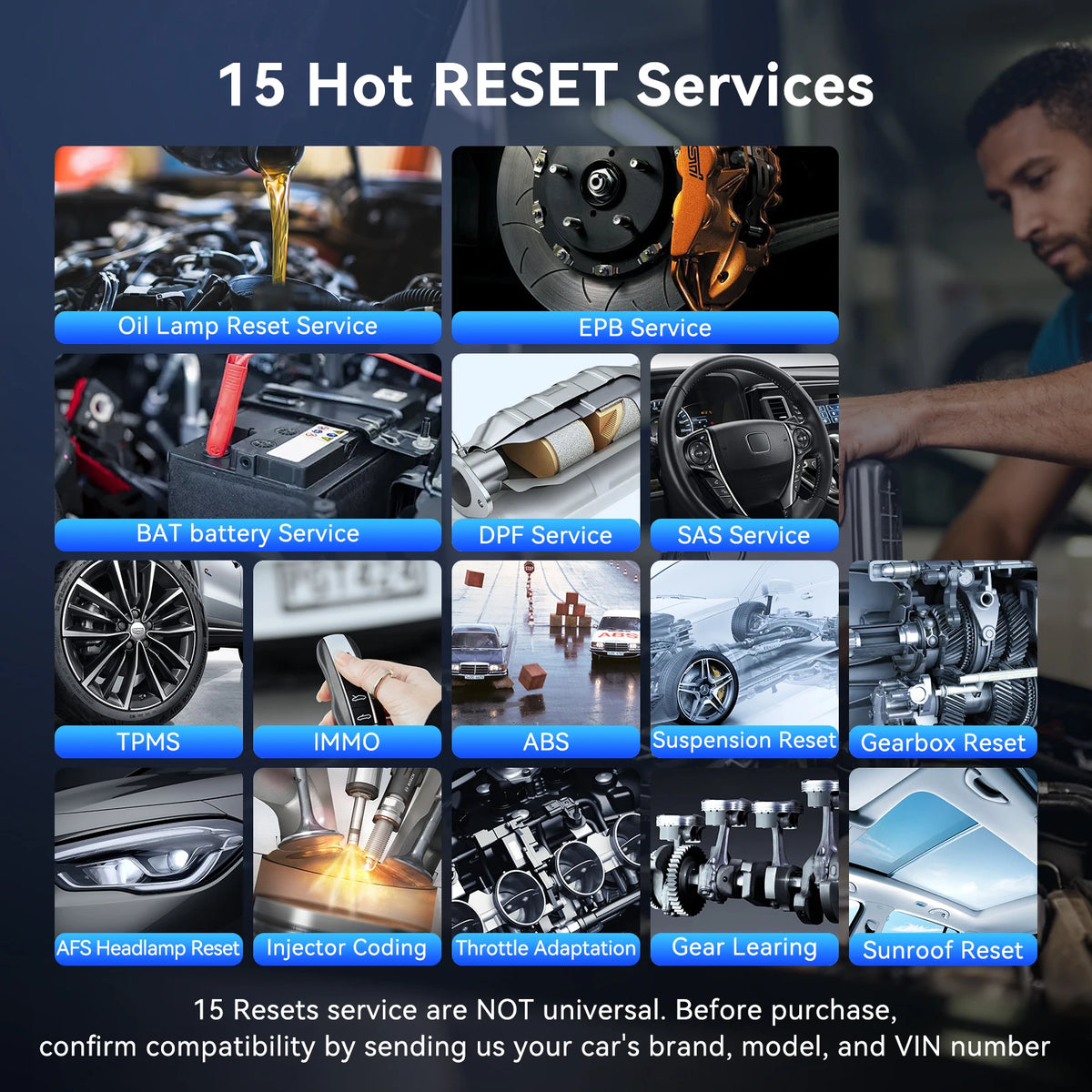 THINKCAR BT200 MAX OBD2 Diagnostic Scanner With All System Reset