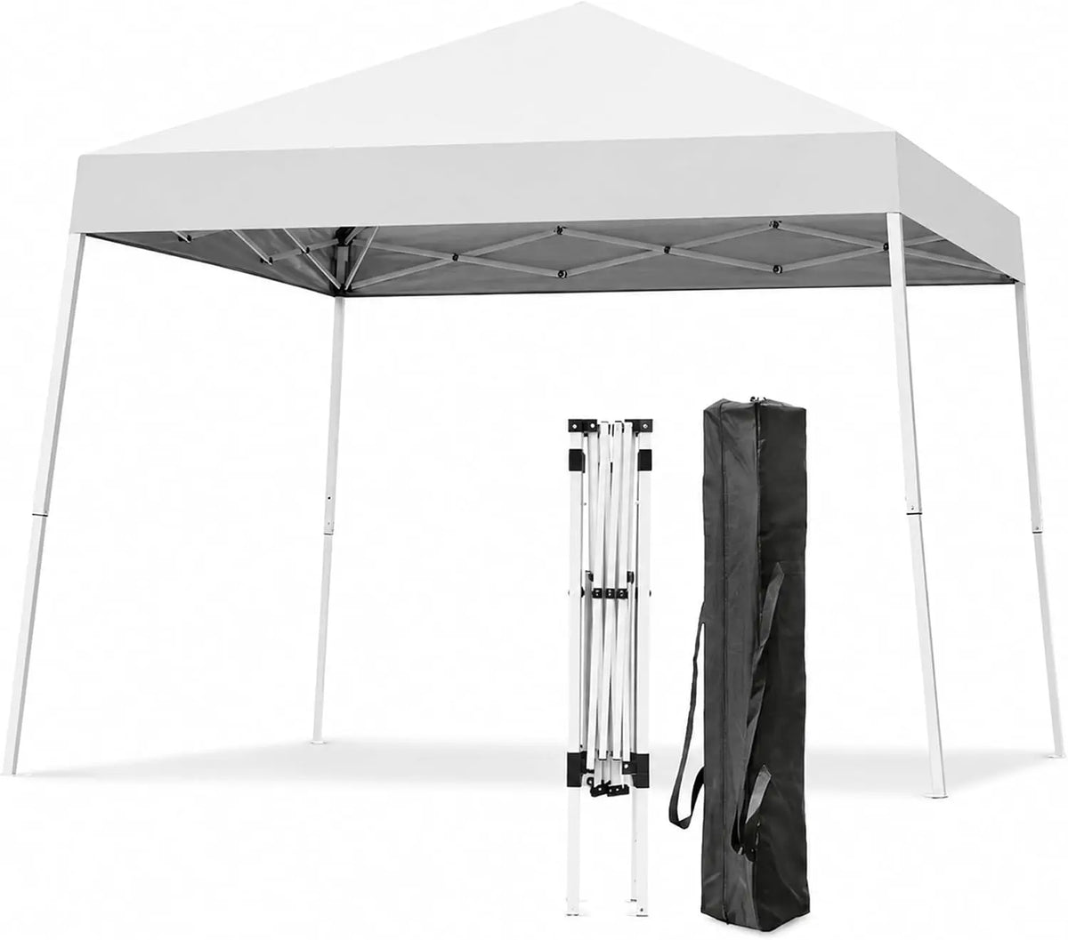 Tacleekii Instant Pop Up Canopy Tent With Heavy Steel Frame
