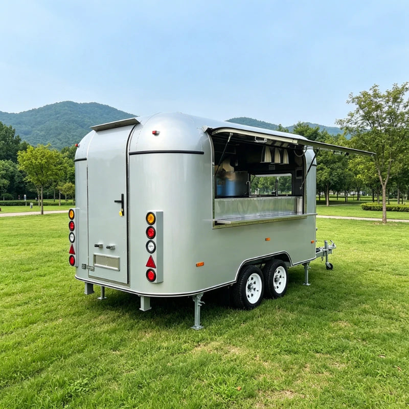 Commercial Mobile Food Trailer With Custom Kitchen For Ice Cream