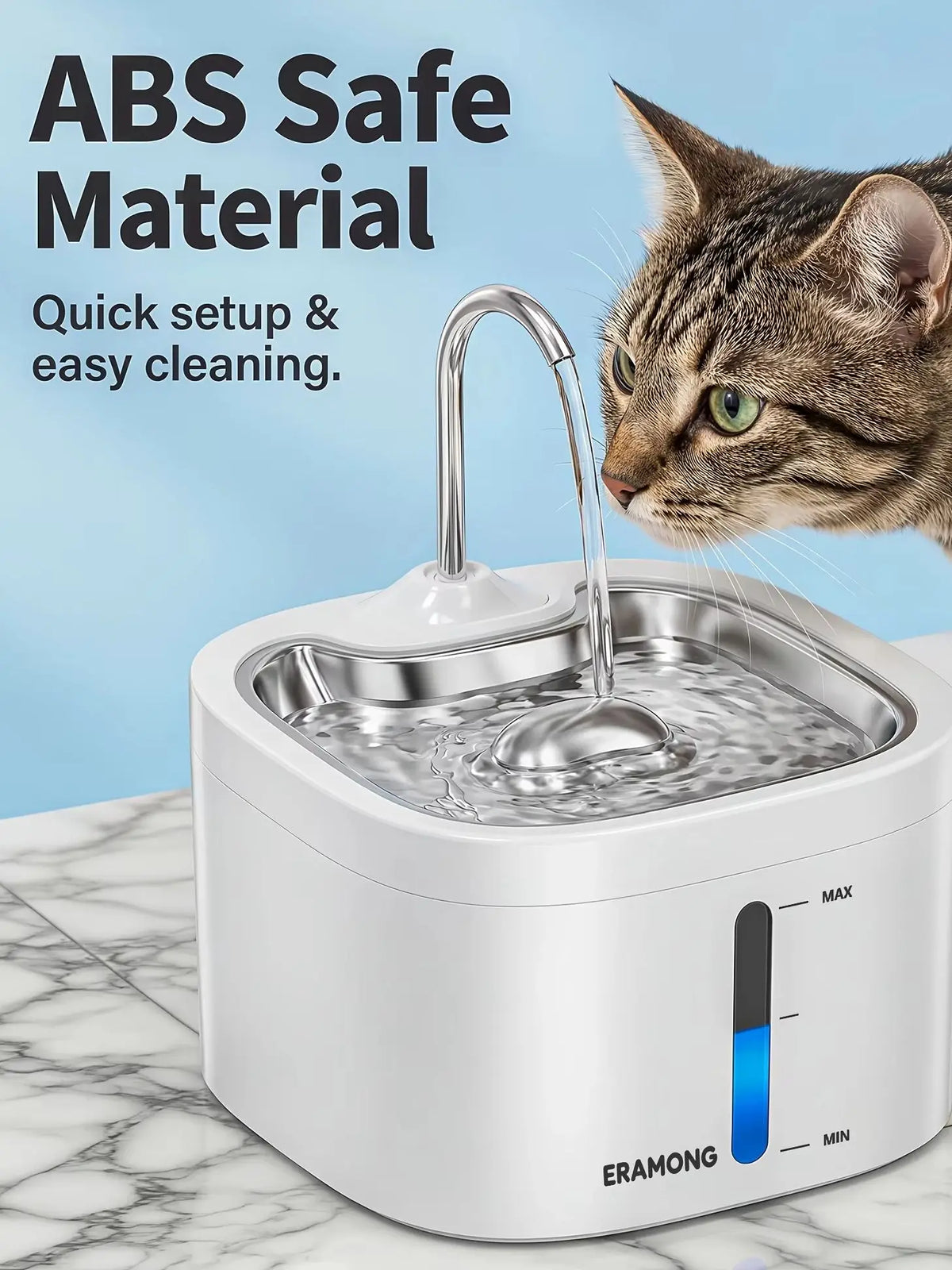 Automatic Stainless Steel Pet Water Fountain For Cats And Dogs