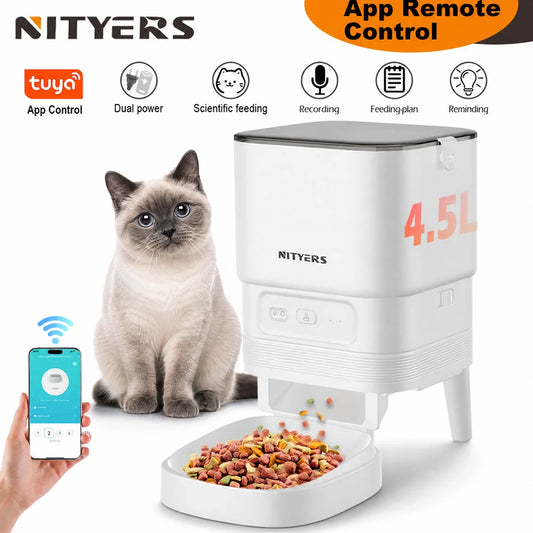Nityers Smart Automatic Cat Feeder With WiFi App Control