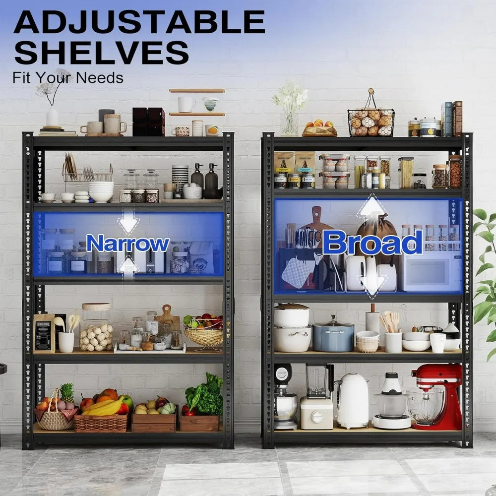 Zeukmxoo Heavy Duty Metal Adjustable Storage Shelves