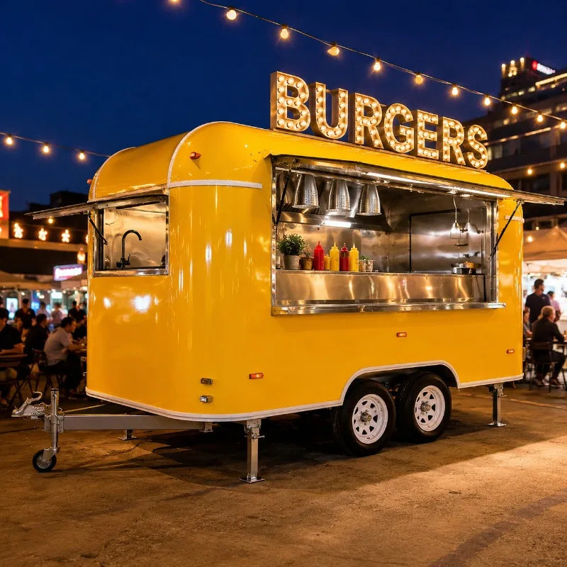 Commercial Mobile Food Trailer With Custom Kitchen For Ice Cream