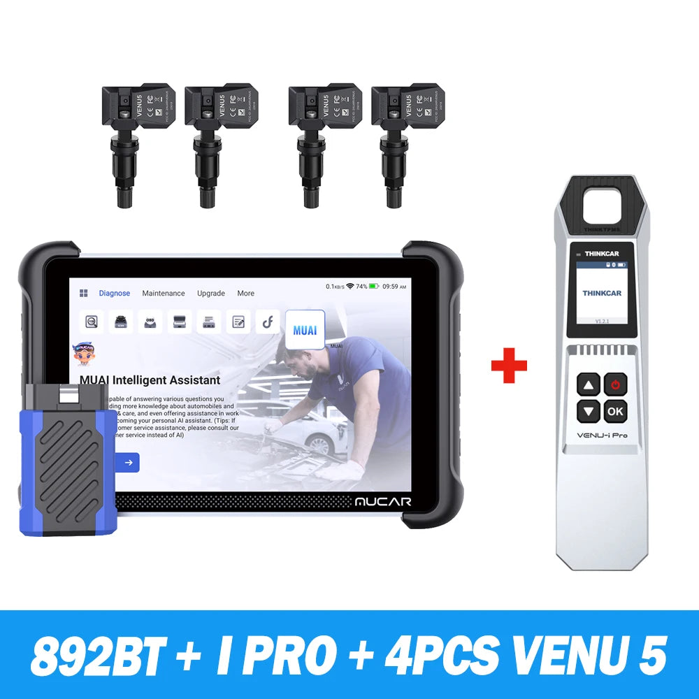 MUCAR 892BT AI Car Diagnostic Scanner With Lifetime Updates