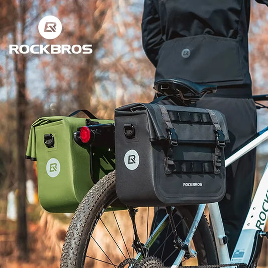 Rockbros Waterproof Foldable Bicycle Rear Bag For Mountain Riding