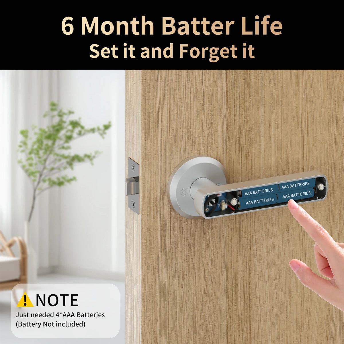 Viladepot Smart Lock With Fingerprint And Bluetooth App Control
