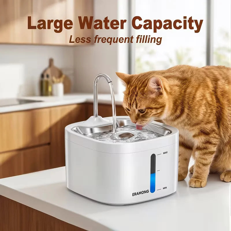 Automatic Stainless Steel Pet Water Fountain For Cats And Dogs