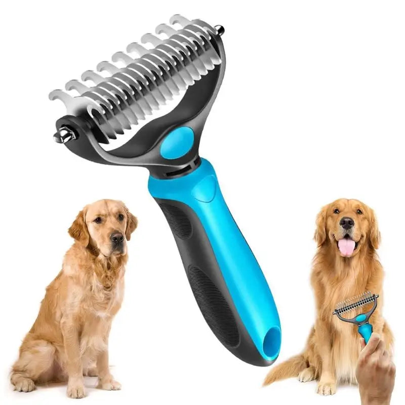 Pet Dematting Comb For Dogs And Cats Stainless Steel Rake