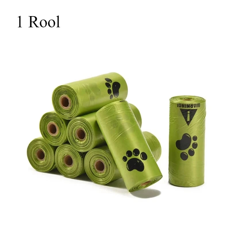 Extra Thick Leak Proof Dog Waste Bags With Paw Print Design