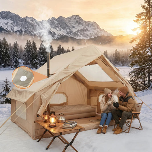 HiMISS Inflatable Camping Tent Waterproof Quick Setup Family Shelter