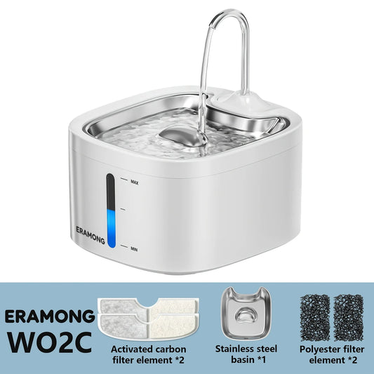 Automatic Stainless Steel Pet Water Fountain For Cats And Dogs