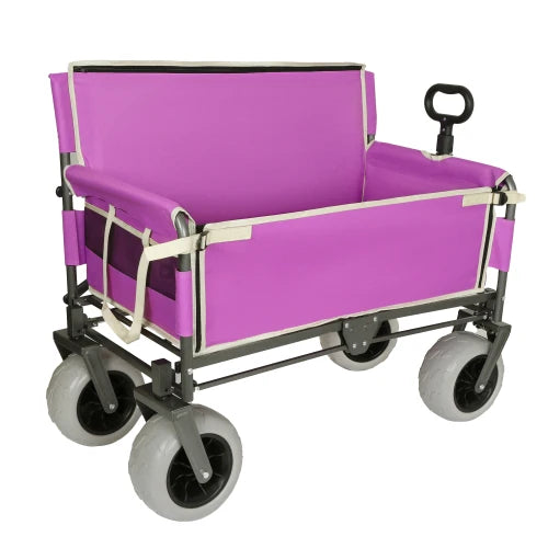 Three In One Folding Wagon With Bench Seat And Storage