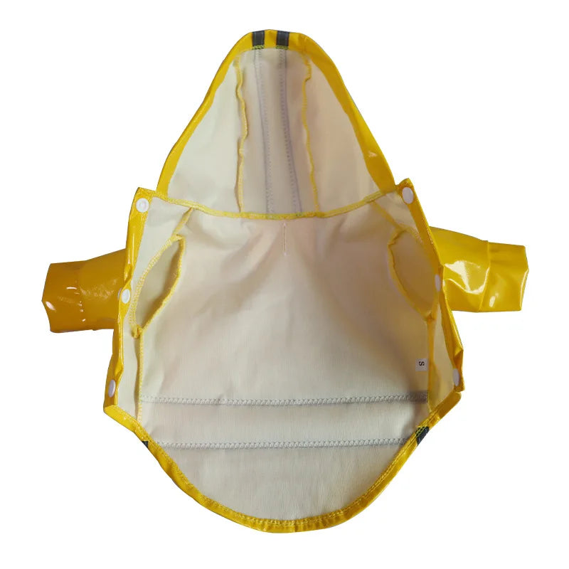 Waterproof Reflective Dog Raincoat With Hood For Outdoor Protection